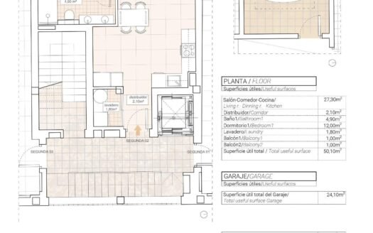 Apartment for sale in Hondón de las Nieves
