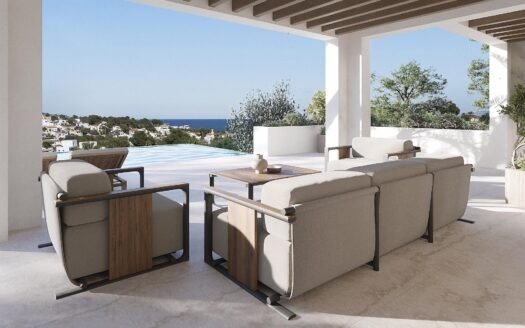 Sea view villa with Ibizan charm in La Fustera, Benissa