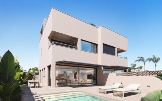 Exclusive residential development of 2 luxury semi-detached villas with sea views on Las Higuericas beach, Torre de la Horadada.
