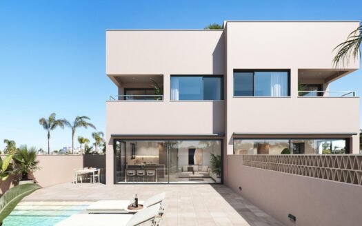 Exclusive residential development of 2 luxury semi-detached villas with sea views on Las Higuericas beach, Torre de la Horadada.