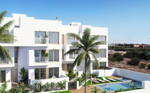 New Build Residential Complex in Los Alcázares on the Frontline of Serena Golf