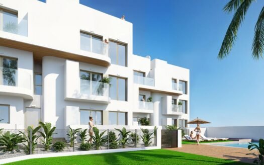 New Build Residential Complex in Los Alcázares on the Frontline of Serena Golf
