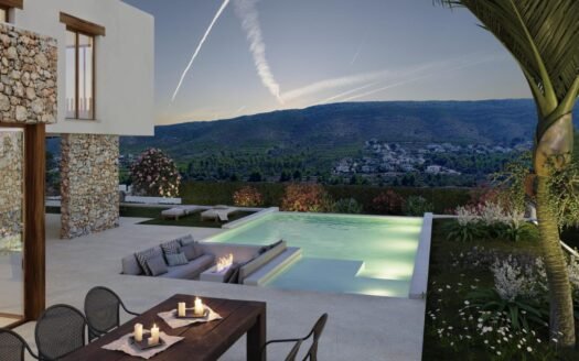 Ibiza Style Luxury Villa with Panoramic Views in Las Laderas, Javea