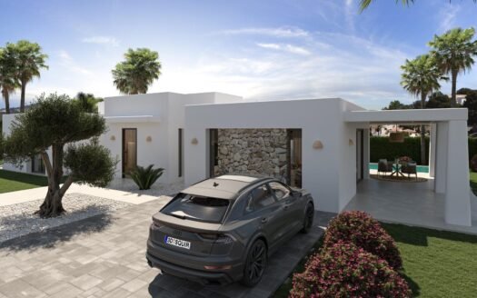 Ibiza Style New Build Villa under construction in Javea