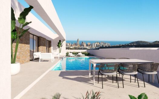 Newly built villas with sea views in Finestrat-Benidorm