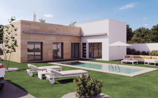 Newly built detached villas with private pools in the Mazarrón Country Club