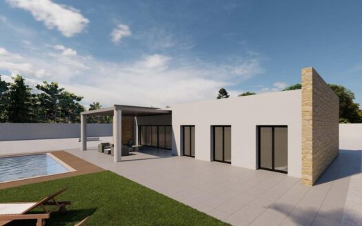Modern newly built villa on a large rural plot near Pinoso