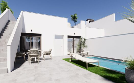Modern, newly built semi-detached and terraced homes with private pools at El Alba Resort-Torre Pacheco