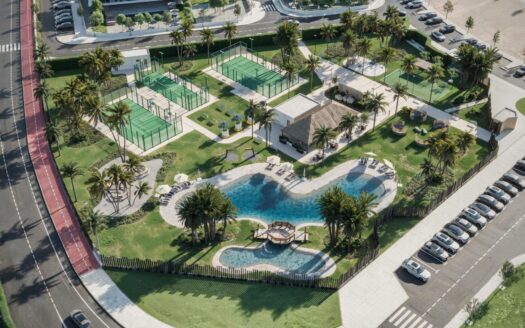 Modern, newly built semi-detached and terraced homes with private pools at El Alba Resort-Torre Pacheco