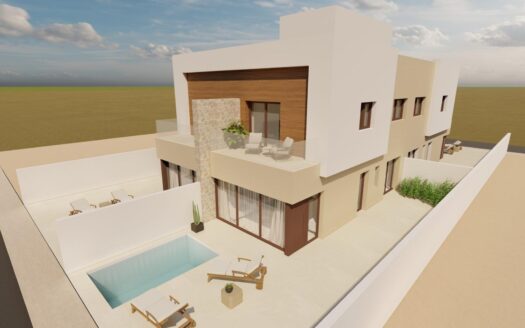 Modern New Build Quad Villas with Private Pool in Santiago de la Ribera