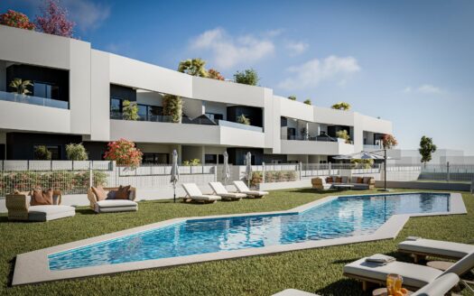 Moderna, nybyggda bungalower i San Miguel de Salinas med 3 gemensamma pooler