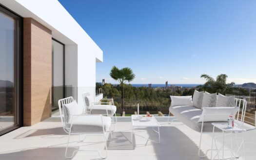 Residencial de obra nueva de villas independientes en Sierra Cortina, Finestrat.