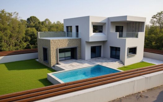 Moderna villa de nueva construcción con vistas abiertas en Ciudad de las Comunicaciones, San Miguel de Salinas