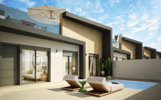 Casas adosadas de nueva construcción con piscina privada en Avileses, Murcia