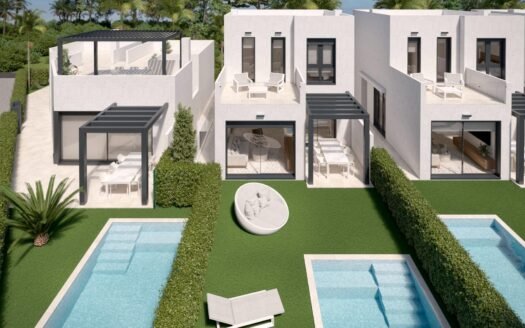 New Build Villas with Private Pool in Santa Rosalia Lake and Life Resort, Murcia