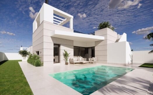 Villas neuves avec piscine privée et solarium à San Luis, Torrevieja