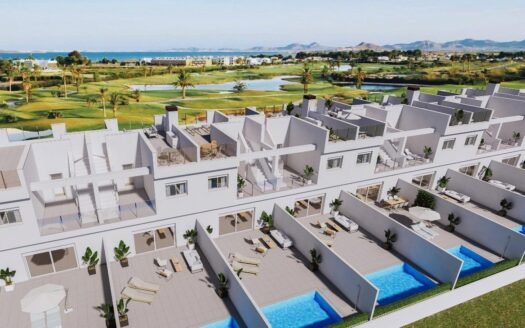 Nowe domy szeregowe przy polu golfowym La Serena w Los Alcázares