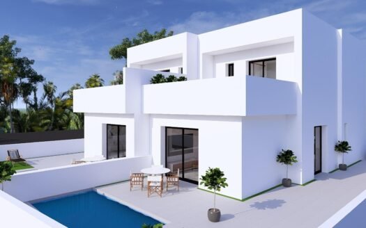 New-build semi-detached villas with private swimming pools in Daya Nueva, Costa Blanca